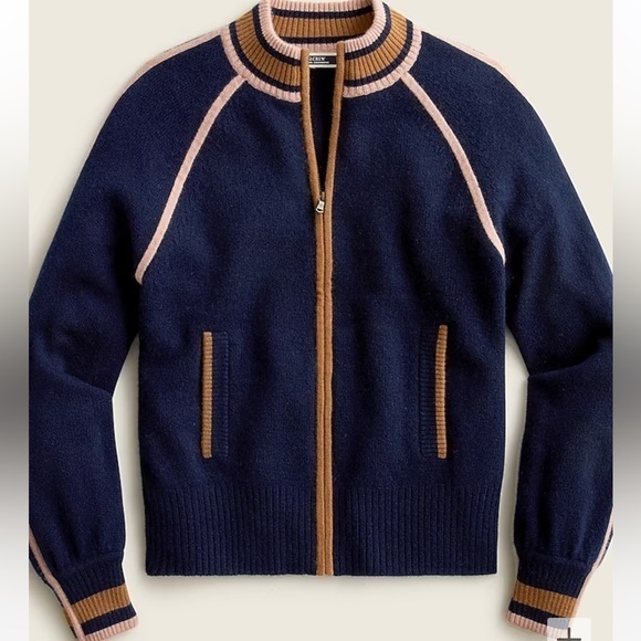 J. Crew Pants - Jcrew Cashmere Cardigan zip-up jacket and track pants, Top M, Pants L(NWF)